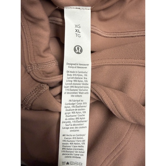 Lululemon Align Twist-Strap Crop Tank Top Mauve XL NWT Nulu Built-In Bra - Picture 8 of 12